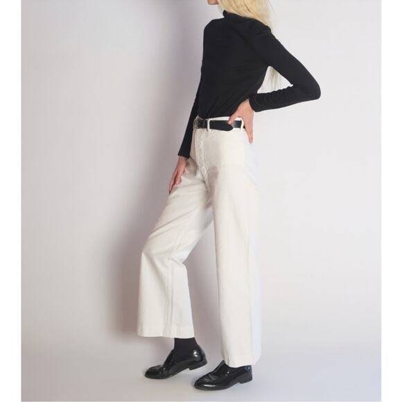 Jesse Kamm Pants - Jesse Kamm Sailor pants cream wide leg canvas XXS